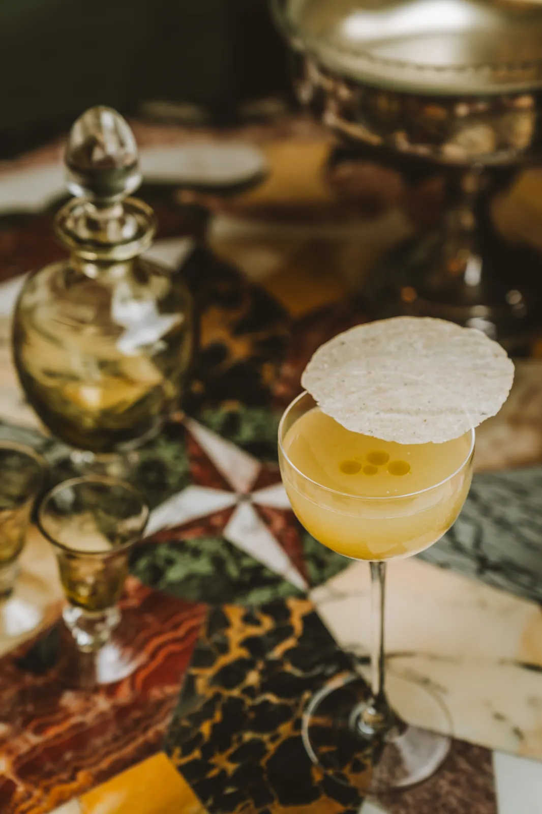 Golden coupe — signature cocktail